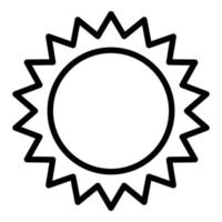 Desert sun icon outline vector. Saudi arabian vector