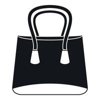 icono de bolsa de mujer pequeña, estilo simple vector