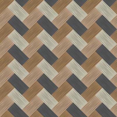 Seamless geometric tile pattern. Brown floor with wooden texture. Scribble texture. Textile rapport. Embroidery. abstract vector illustration for floor, background, wall, texture or print.