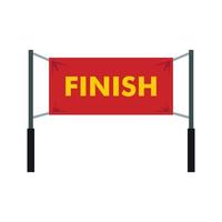 Finish line icon, simple style vector