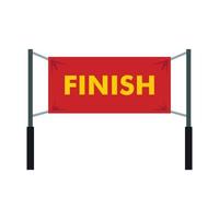 Finish line icon, simple style vector