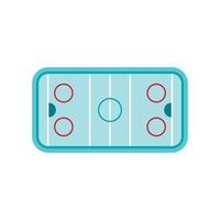 Ice hockey rink icon, flat style vector