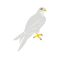 Hawk icon, flat style vector