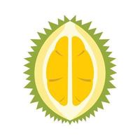 Durian icon, flat style vector