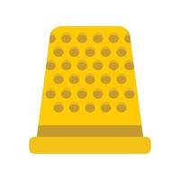 Thimble icon, flat style vector