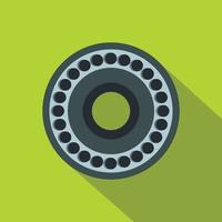 Bearing icon, flat style vector
