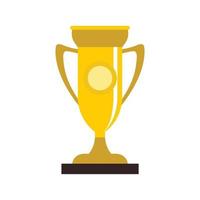 Winning cup icon, flat style vector