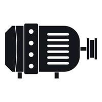 Electric motor icon, simple style vector