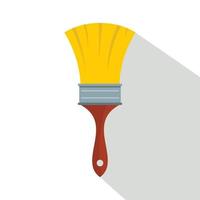 Brush icon, flat style vector