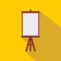 Easel icon, flat style vector