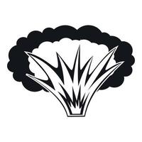 Atomical explosion icon, simple style vector