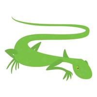 Brisk lizard icon, cartoon style vector