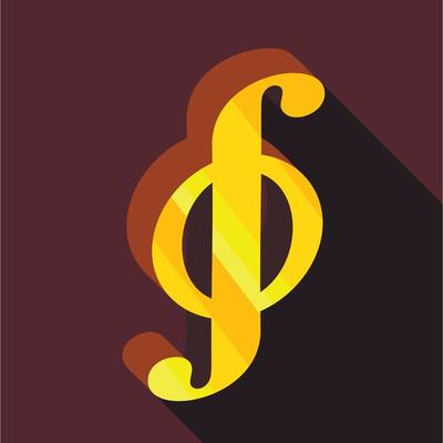 Paragraph icon, flat style