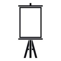 Easel icon, simple style vector