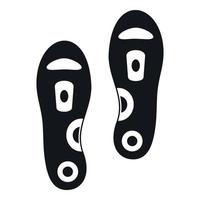 Orthopedic insoles icon, simple style vector