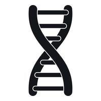 DNA strand icon, simple style vector