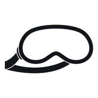 Protective eye mask for sleeping icon simple style vector