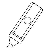 Marker icon, outline style vector