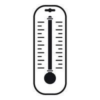 Thermometer icon, simple style vector