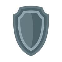 Army shield icon, flat style vector