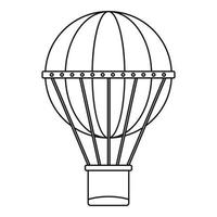 Aerial transportation icon, outline style vector