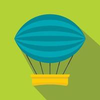 Aerial transportation icon, flat style vector