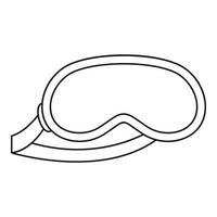 Sleeping mask icon, outline style vector