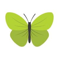 Insect butterfly with small wings icon, flat style vector