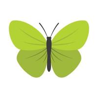 mariposa insecto con icono de alas pequeñas, estilo plano vector