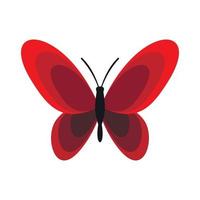 icono de mariposa, estilo plano vector