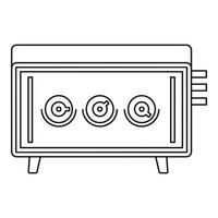 Musical equipment icon, outline style vector