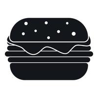 Hamburger icon, simple style vector
