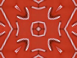 Brown kaleidoscope background with abstract christmas ornament pattern photo