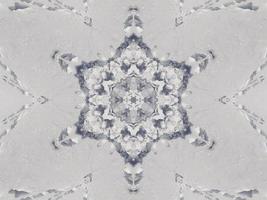 Ashy gray floral abstract background kaleidoscope plain unique and aesthetic pattern photo