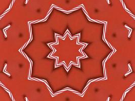 Brown kaleidoscope background with abstract christmas ornament pattern photo