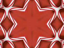 Brown kaleidoscope background with abstract christmas ornament pattern photo