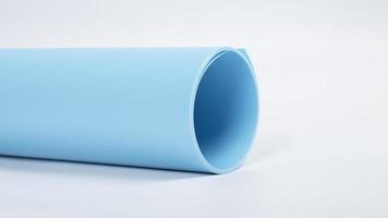vinyl roll of blue photo background for photos isolate on white background