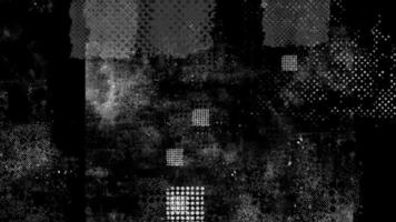 astratto sfondo animazione con nero e bianca strisce e geometrico forme velocemente mutevole immagini video