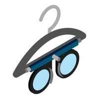 Ophthalmologist tool icon isometric vector. Modern optometrist trial frame icon vector