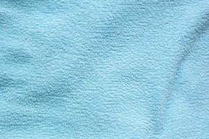 Blue cotton fabric towel texture abstract background photo