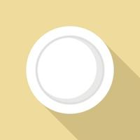 Plate icon, flat style vector