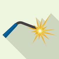 Welder light for work icon, flat style vector