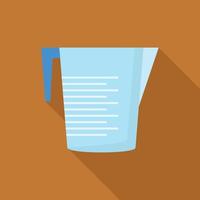 Plastic jug icon, flat style vector