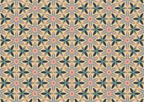 Floral pattern, vintage geometric pattern. Retro style and Aesthetic. photo