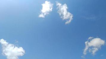 View of blue sky and white clouds photo