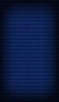 Nightly dark blue brick wall. Vector vertical background for neon lights or text, brickwork texture. photo