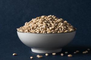 Uncooked Pearled Barley in a Bowl photo