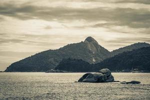 Praia Lopes Mendes beach on tropical island Ilha Grande Brazil. photo