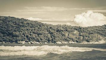 Strong waves Praia Lopes Mendes beach Ilha Grande island Brazil. photo