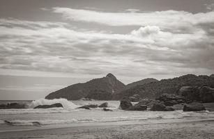 Praia Lopes Mendes beach on tropical island Ilha Grande Brazil. photo